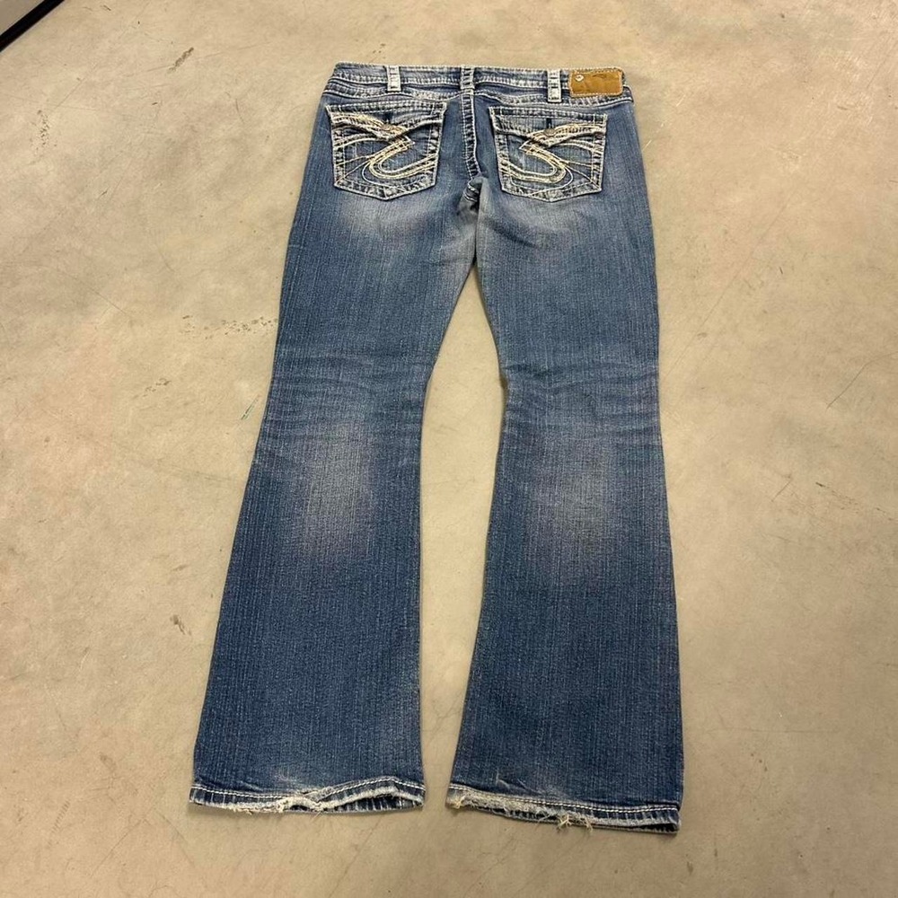 Y2K Dark Wash Grunge Style Bootcut Low Rise Jeans